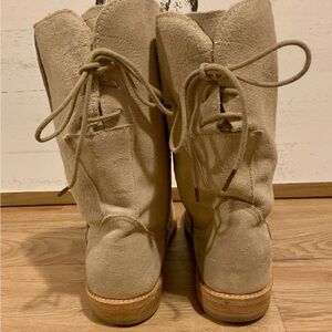 Tan Suede Slouchy Western Boots